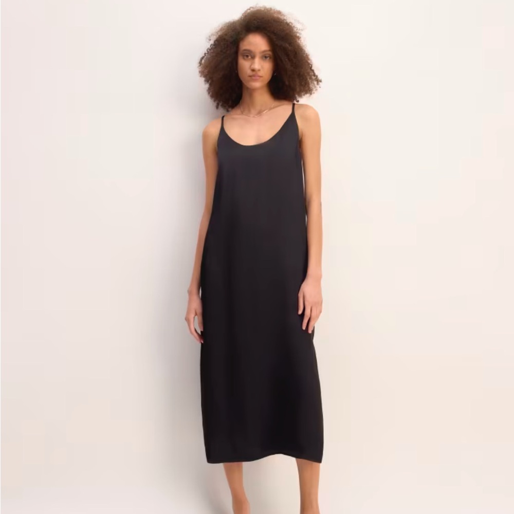 Black slip dress